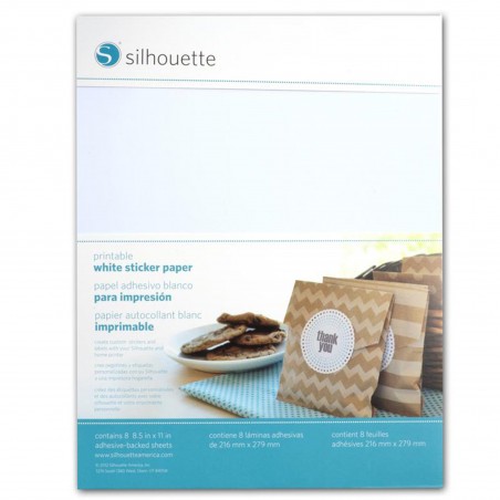 Papel Imprimible para Calcomanías Silhouette
