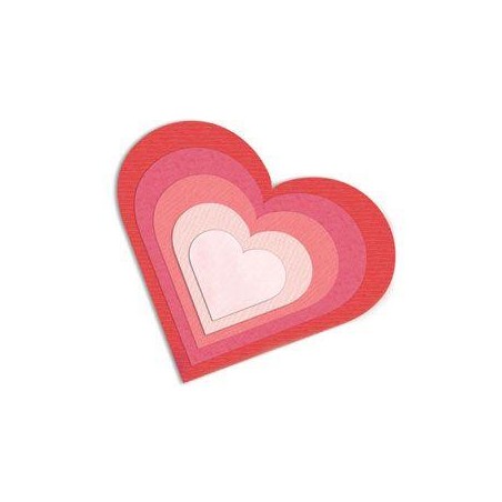 Troquel Delgado Corazones Sizzix 6 Piezas | 657561