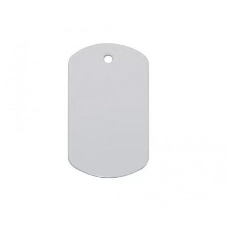 Placa estilo militar de 3 x 5.2cm Sublimarts