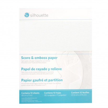 Papel para Relieve Silhouette 10 Hojas 8.5´´ x 11´´
