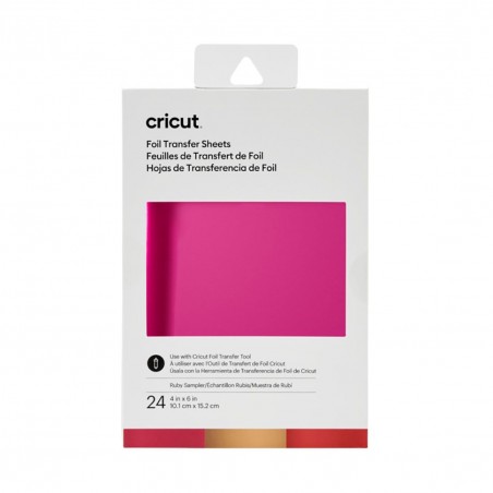 Láminas Foil Cricut Surtido Rubi (24) 10.1 x 15.2 cm 2008705