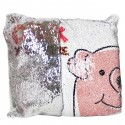 Funda para cojín cuadrado con lentejuelas reversibles Sublimarts