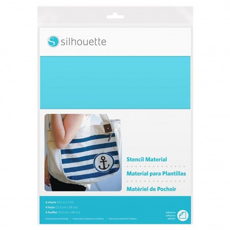 Hojas de Material Stencil Adhesivas Silhouette
