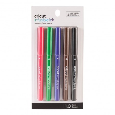 Marcadores Infusible Ink Cricut Punto Mediano 1.0 mm (5) 2012163