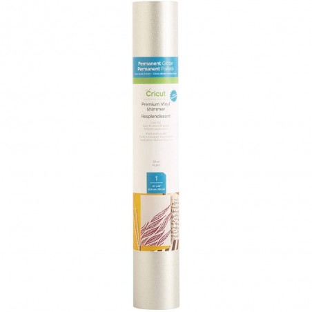 Vinil  Cricut Shimmer Plateado 30.5 x 122 cm 2008563
