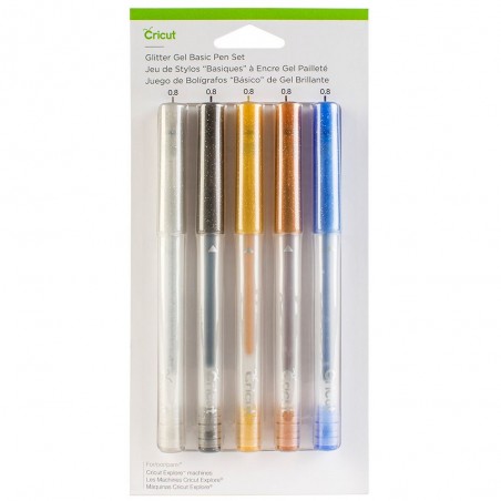 Plumas de Gel Cricut Glitter Basicas (5) 2004025