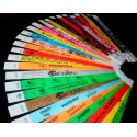 Pulseras de papel Tyvek Desechable Amarillo Neón 3/4´´ x 10´´