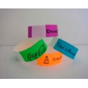 Pulseras de papel Tyvek Desechable Amarillo Neón 3/4´´ x 10´´