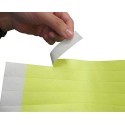 Pulseras de papel Tyvek Desechable Amarillo Neón 3/4´´ x 10´´