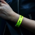 Pulseras de papel Tyvek Desechable Amarillo Neón 3/4´´ x 10´´