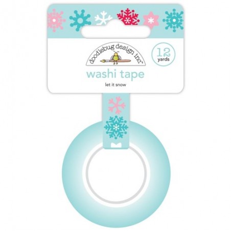 Cinta Decorativa Washi tape let it snow doodlebug | 7499