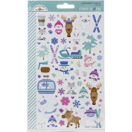 Calcomanias Iconos Mini Winter Wonderland Doodlebug | 6472