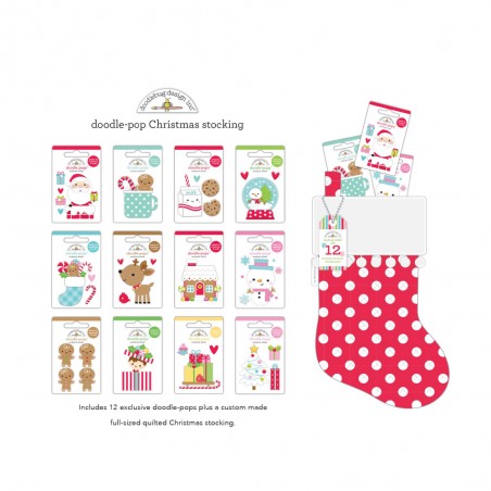 Calcomanías Doodle Pops Christmas Stocking Doodlebug | 7594