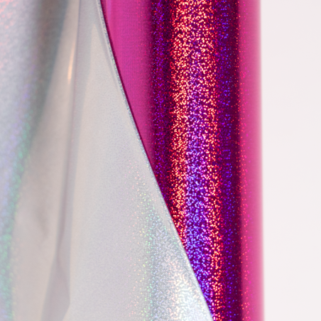 FOIL P/ IMP LÁSER LUMINOS RL 12.5" X 3 MTS GLITTER ROSA METÁLICO