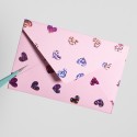 FOIL P/ IMP LÁSER LUMINOS RL 12.5" X 3 MTS GLITTER ROSA METÁLICO